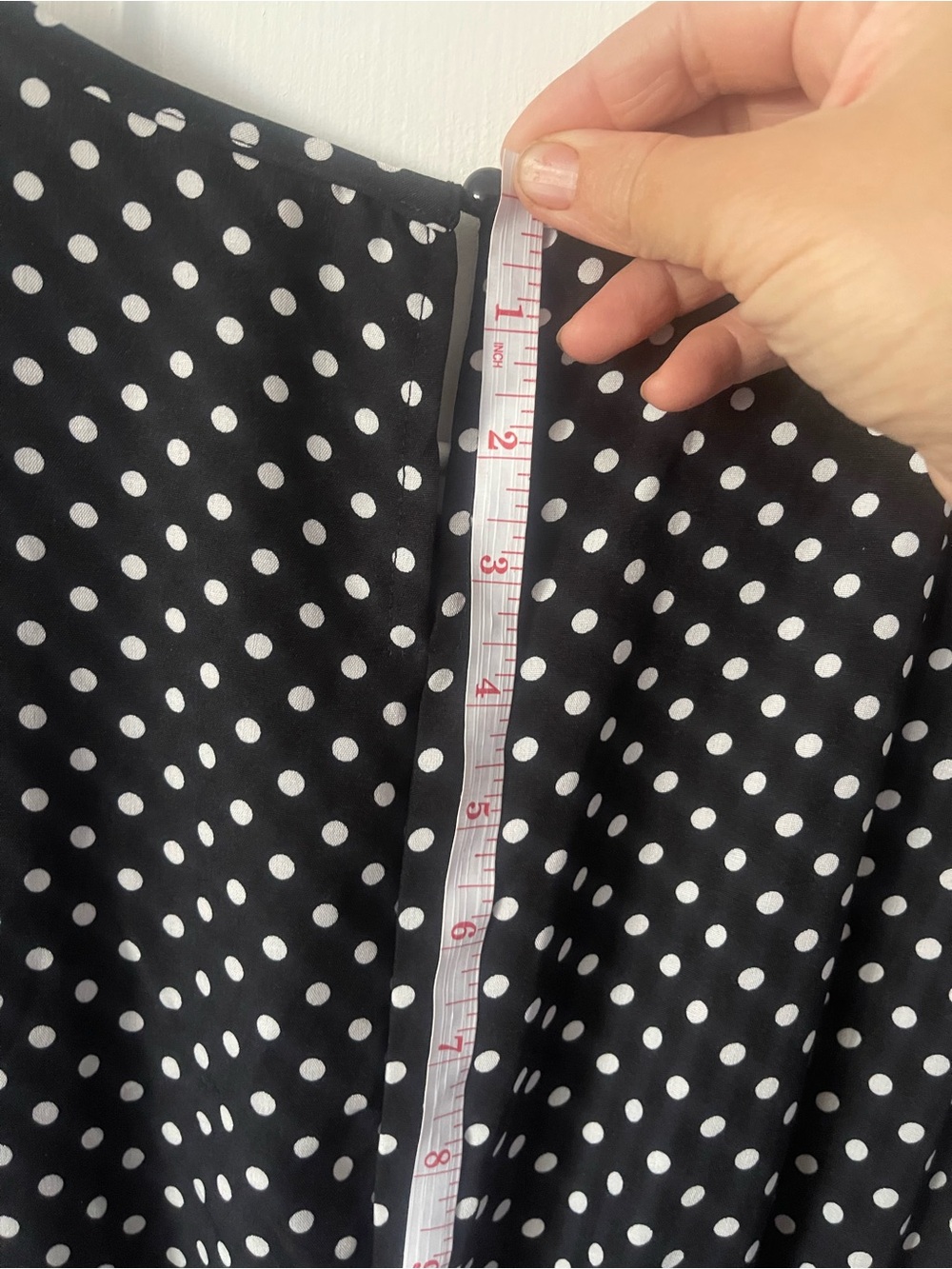 Black Polka Dot Maxi Dress Size M - Picture 8 of 15